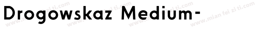 Drogowskaz Medium字体转换